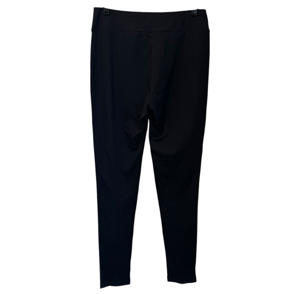 J. McLaughlin Black Faux‎ Leather Front Ponte Leggings Black Size Medium - Picture 4 of 9